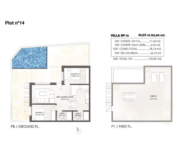 Chalet de 2 habitaciones en Pilar de la Horadada ciudad, Pilar de la Horadada en venta - 380.000 € (Ref: 9555340)