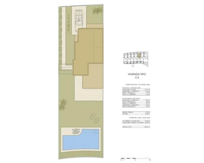 3 Zimmer Villa zu verkaufen in Pilar de la Horadada mit Pool - 499.000 € (Ref: 9602571)