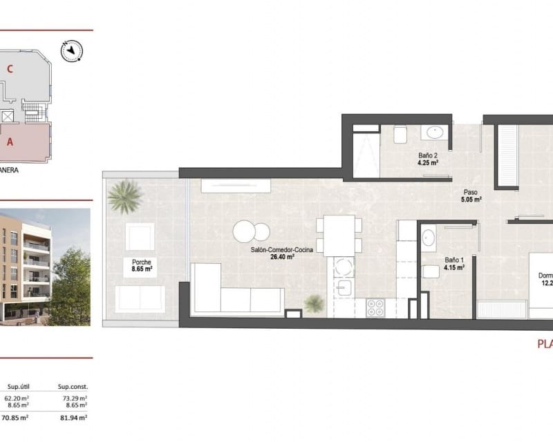 2 chambre Appartement à vendre à Lo Pagan avec piscine - 229 900 € (Ref: 9626842)