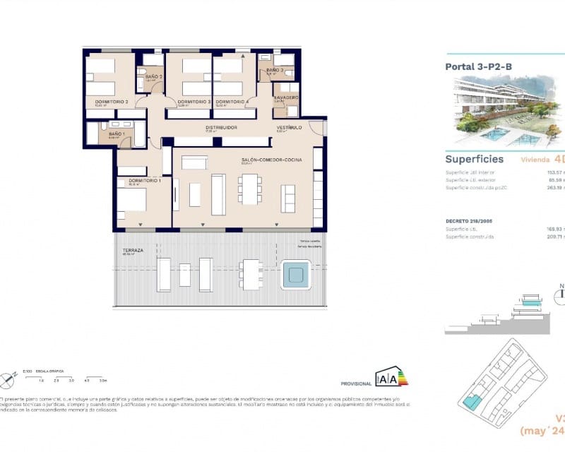 4 sovrum Lägenhet till salu i Estepona med pool - 1 315 000 € (Ref: 9650793)