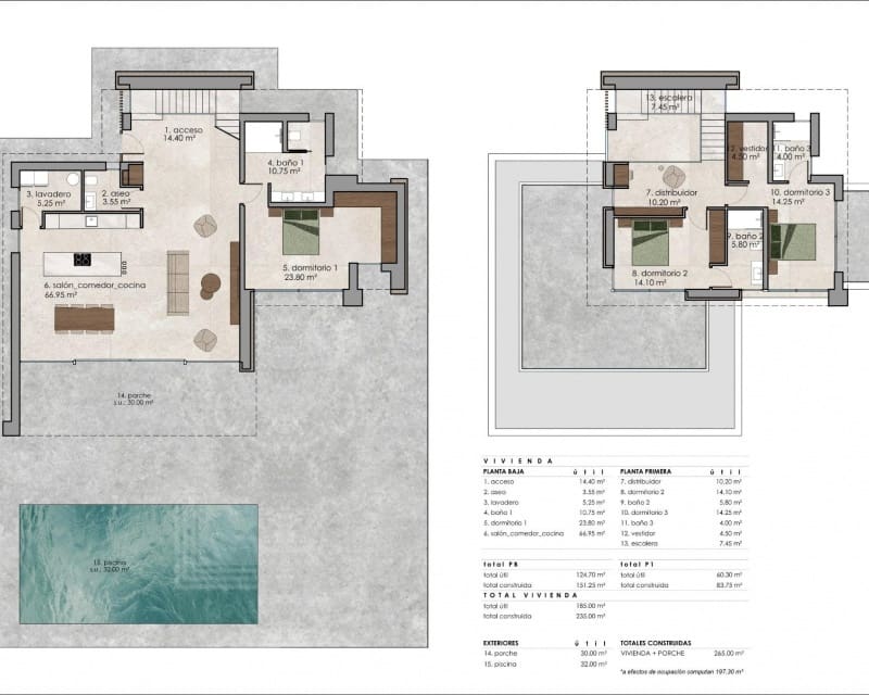 3 makuuhuone Huvila myytävänä paikassa Lel mukana uima-altaan - 702 000 € (Ref: 9771977)