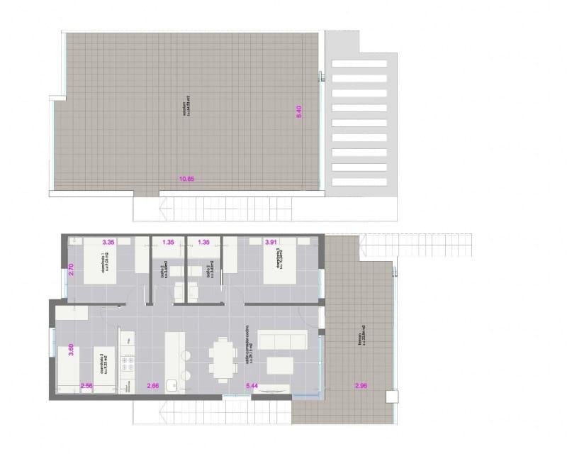 Bungalow de 3 habitaciones en Pilar de la Horadada en venta con piscina - 375.000 € (Ref: 9771981)