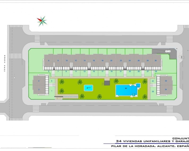 Bungalow de 3 habitaciones en Pilar de la Horadada en venta con piscina - 375.000 € (Ref: 9771981)