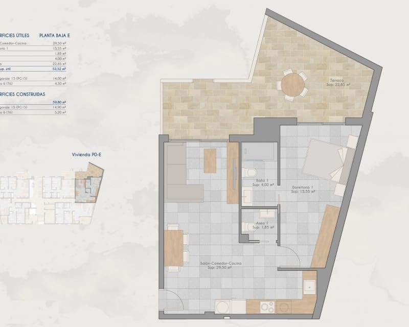 1 Zimmer Apartment zu verkaufen in Los Cuarteros mit Pool - 194.000 € (Ref: 9771985)