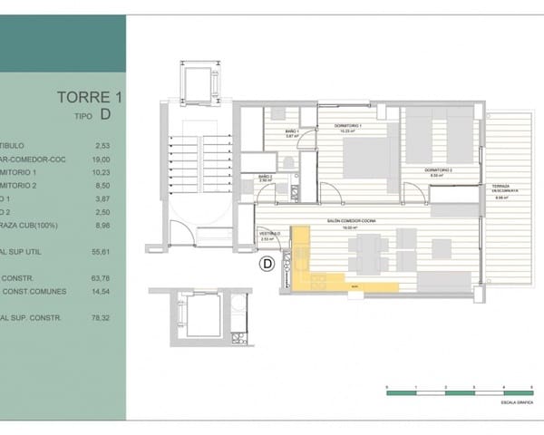 2 camera da letto Appartamento in vendita in Puerto Deportivo, Guardamar del Segura con piscina - 245.000 € (Rif: 9784418)