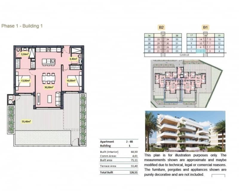 2 bedroom Apartment for sale in Los Alcazares with pool - € 321,000 (Ref: 9827773)