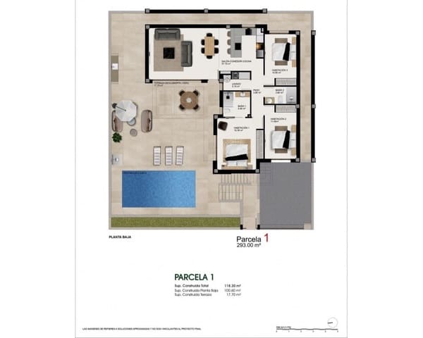 3 quarto Moradia para venda em Atalaya Park, Benijófar com piscina - 550 000 € (Ref: 9827777)