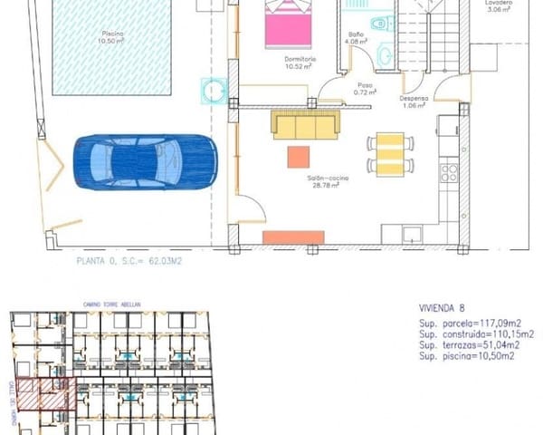 3 Zimmer Haus zu verkaufen in Avileses, Murcia Stadt mit Pool - 294.900 € (Ref: 9895548)