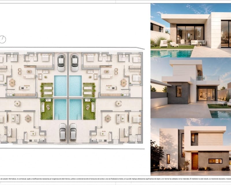 3 sypialnia Willa na sprzedaż w Pilar de la Horadada z basenem garażem - 495 000 € (Ref: 9895551)