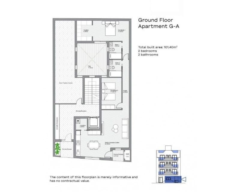Apartamento de 2 habitaciones en Torrevieja en venta con piscina - 309.000 € (Ref: 9897385)