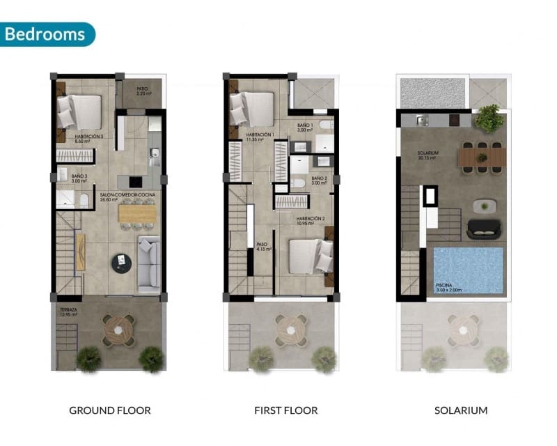 3 bedroom Townhouse for sale in Dolores with pool garage - € 289,000 (Ref: 9926451)