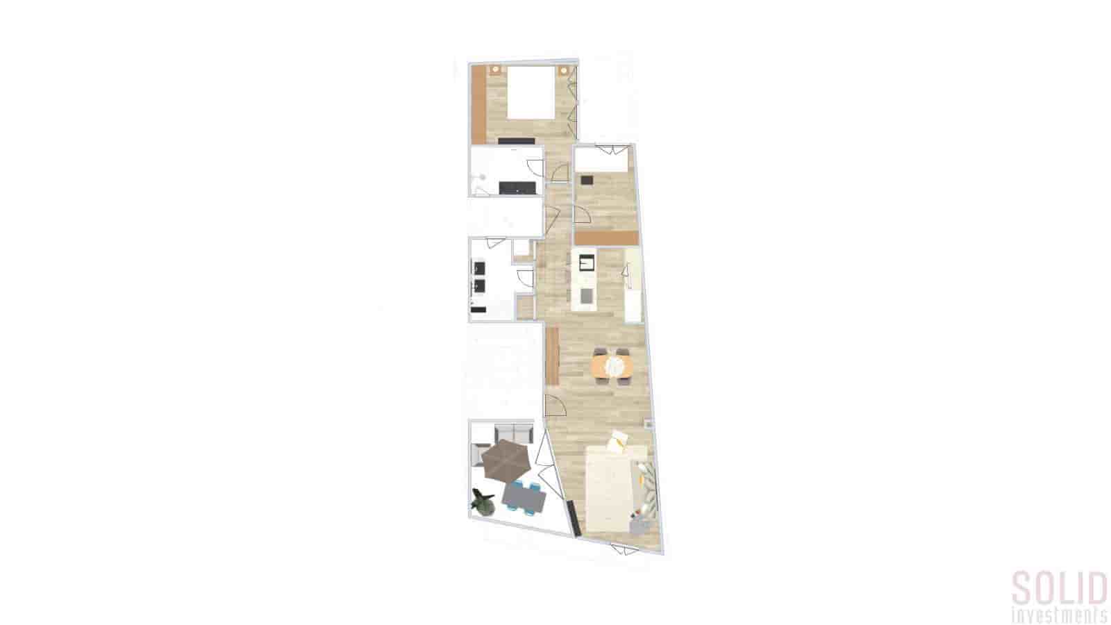 2 slaapkamer Penthouse te koop in Valencia stad - € 880.000 (Ref: 9242477)