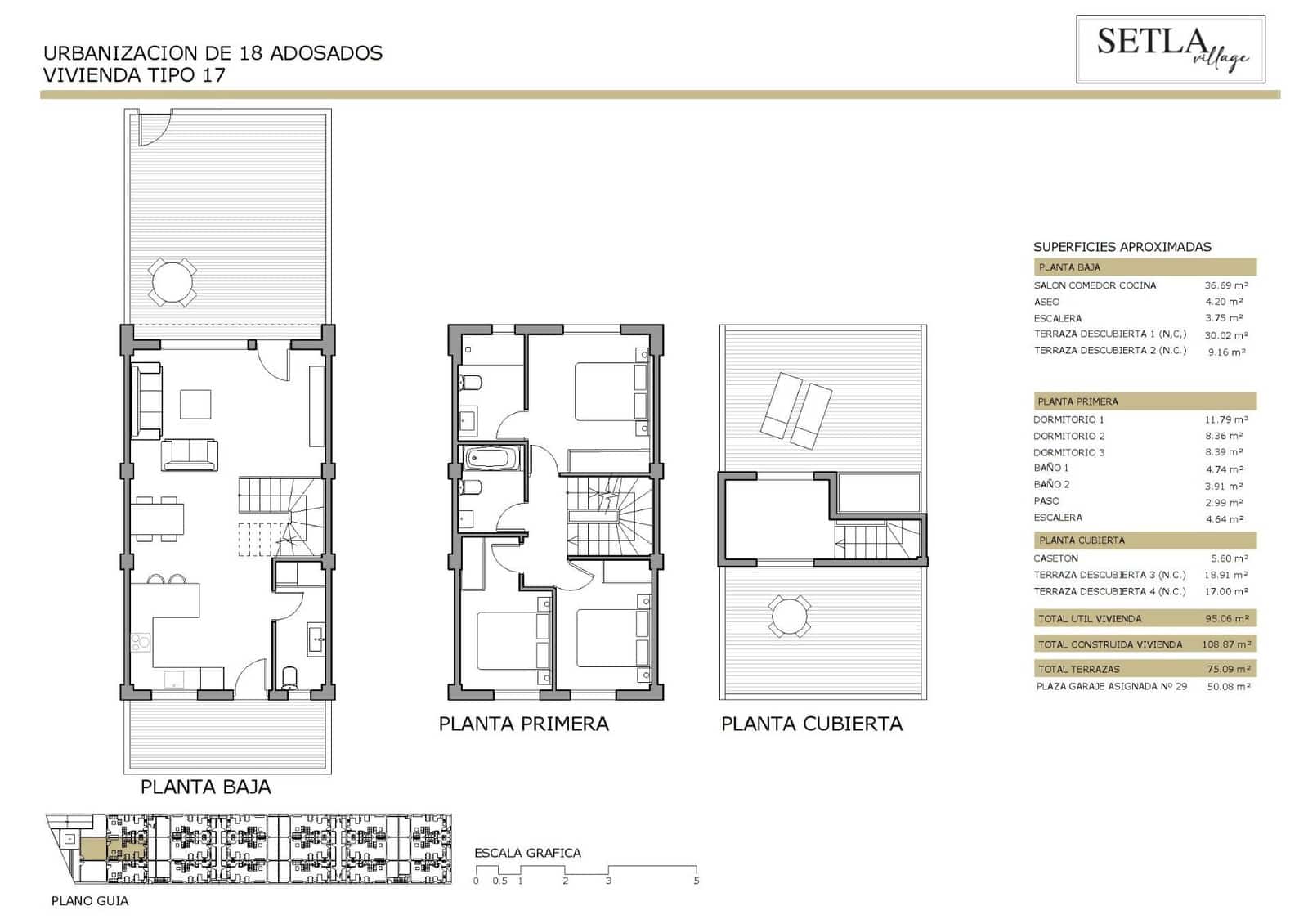 3 soveværelse Rækkehus til salg i Els Poblets med garage - € 329.000 (Ref: 10157856)