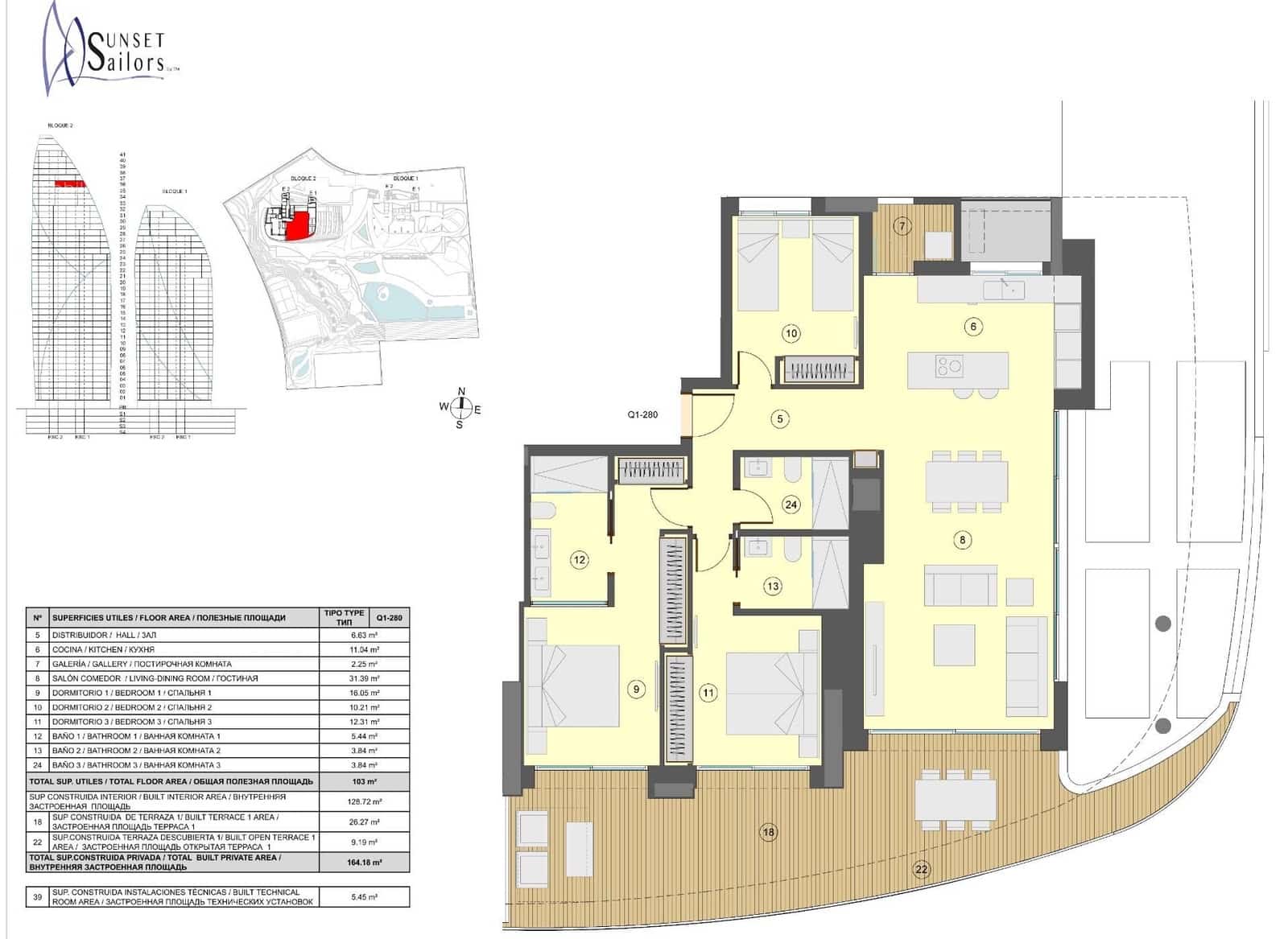 3 sovrum Lägenhet till salu i Benidorm med pool garage - 1 346 000 € (Ref: 10161741)