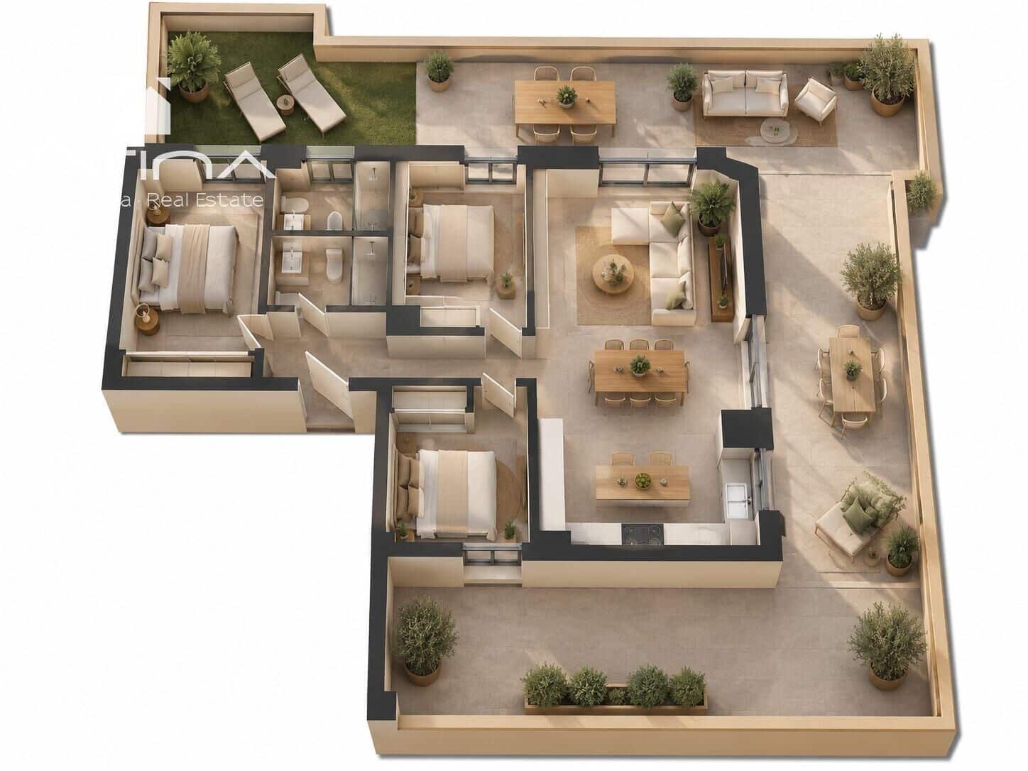 3 soverom Penthouse til salgs i Denia med svømmebasseng garasje - € 579 000 (Ref: 10171561)