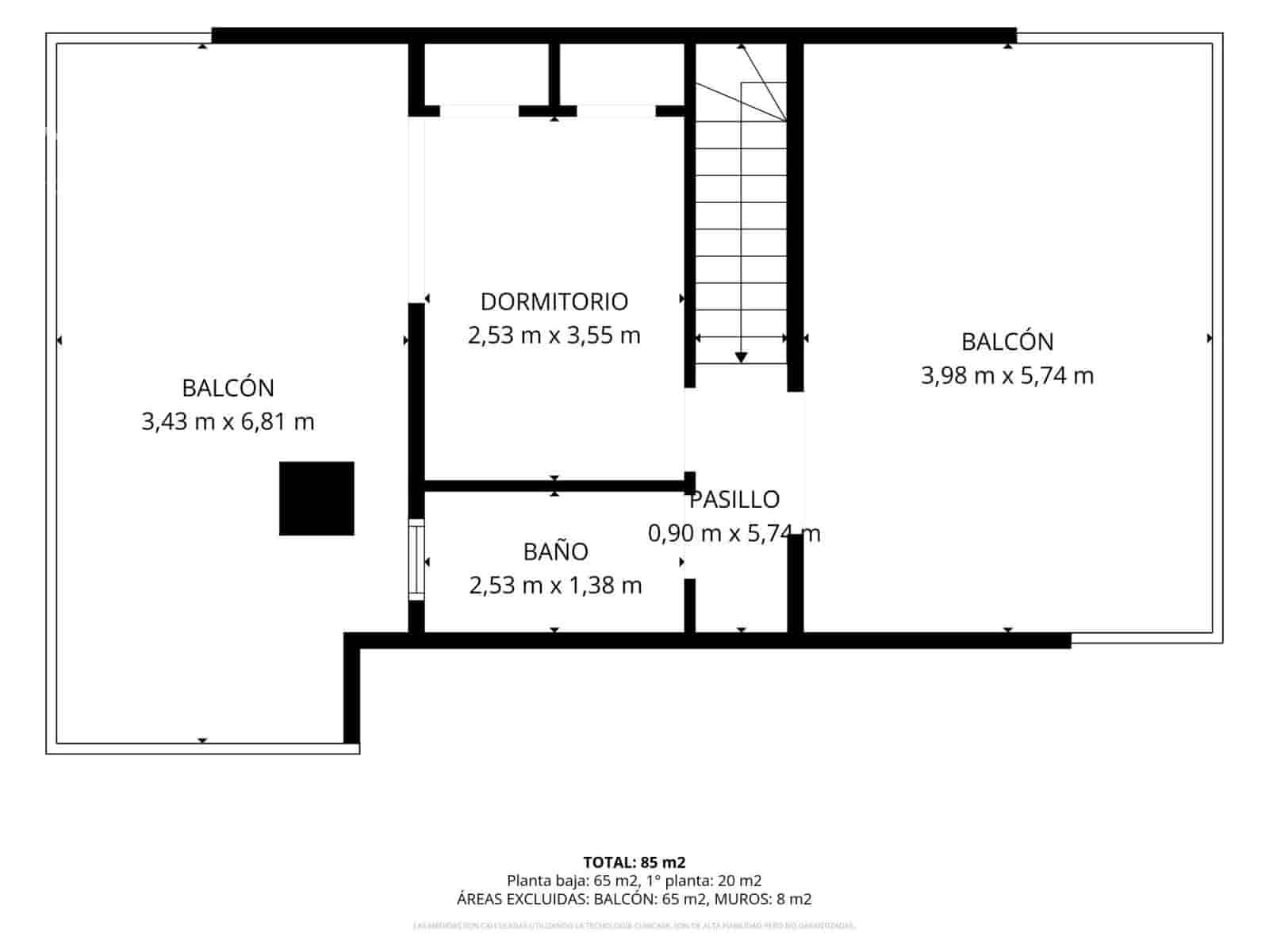 3 soverom Penthouse til salgs i Arenal med svømmebasseng garasje - € 775 000 (Ref: 10174699)