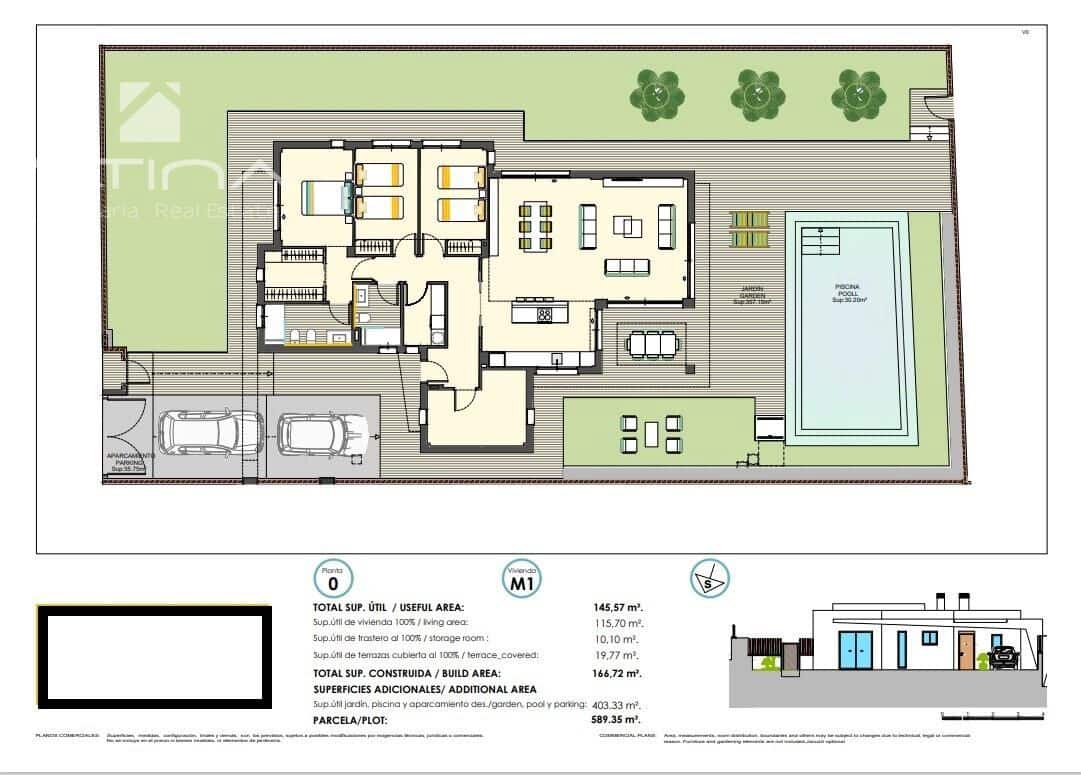 3 soveværelse Villa til salg i Finestrat med swimmingpool garage - € 650.000 (Ref: 8327724)