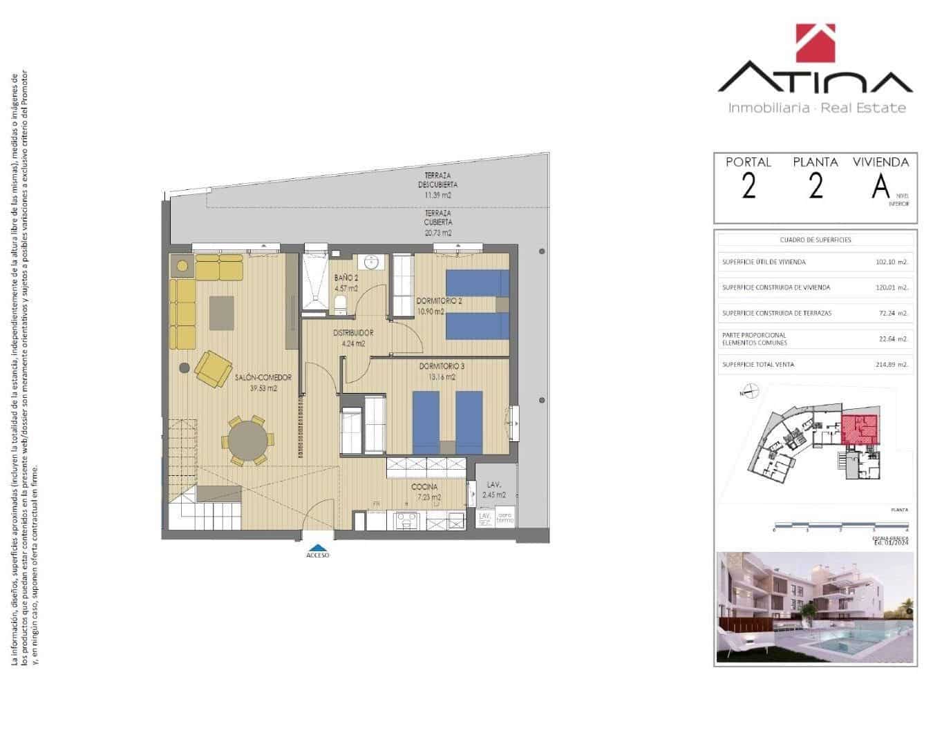 3 quarto Penthouse para venda em Javea / Xabia com piscina garagem - 647 000 € (Ref: 8454932)