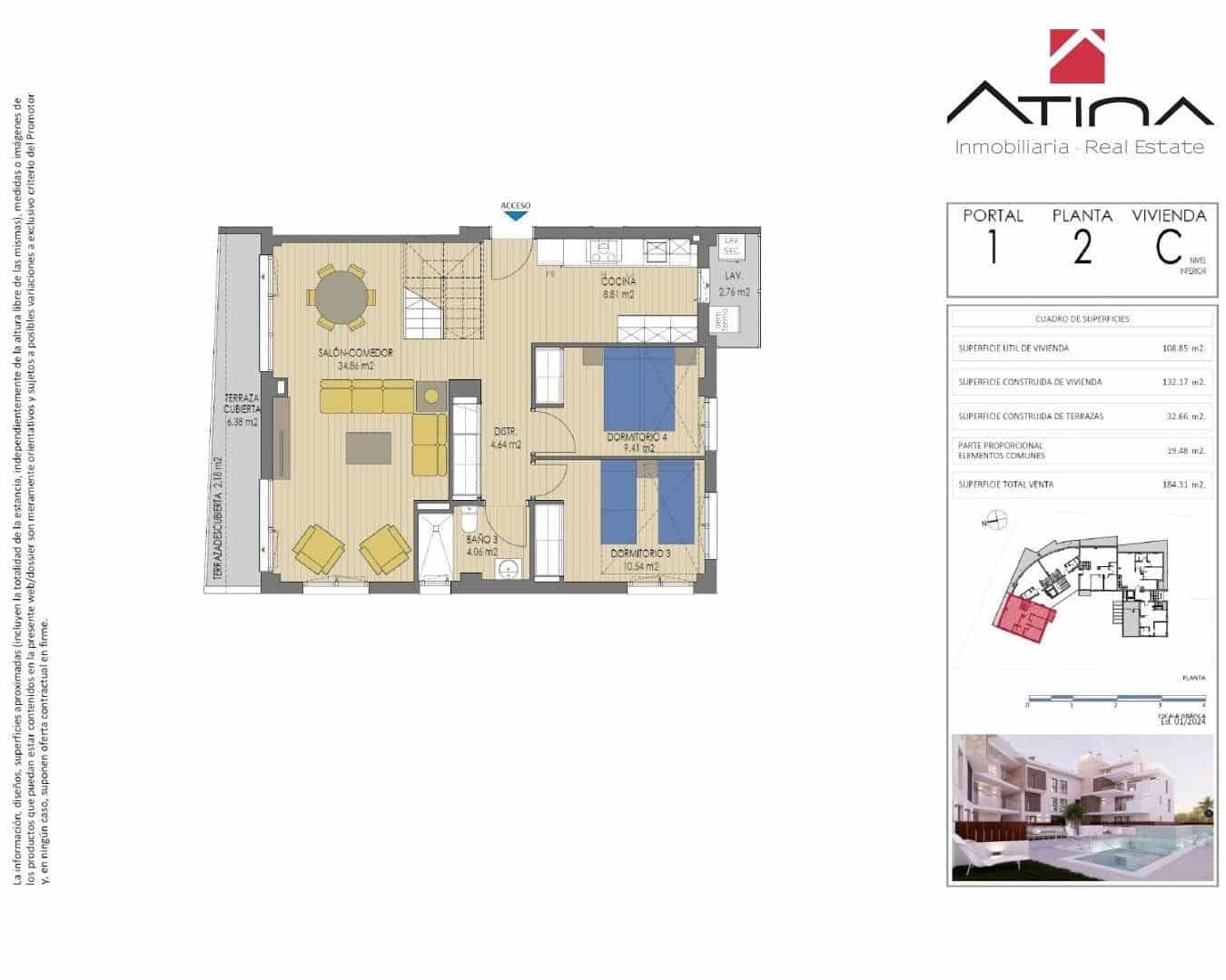 4 bedroom Penthouse for sale in Javea / Xabia with pool garage - € 618,000 (Ref: 8454933)