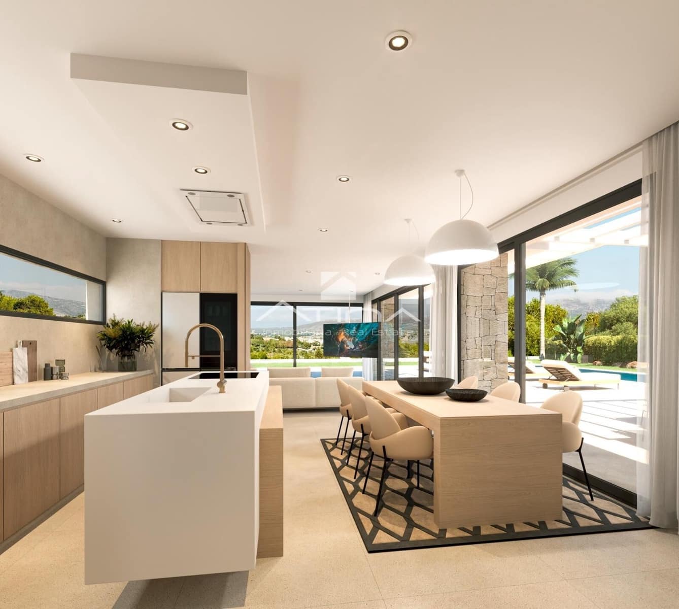 5 sypialnia Willa na sprzedaż w Benitachell / Benitatxell z basenem garażem - 1 045 000 € (Ref: 8506019)