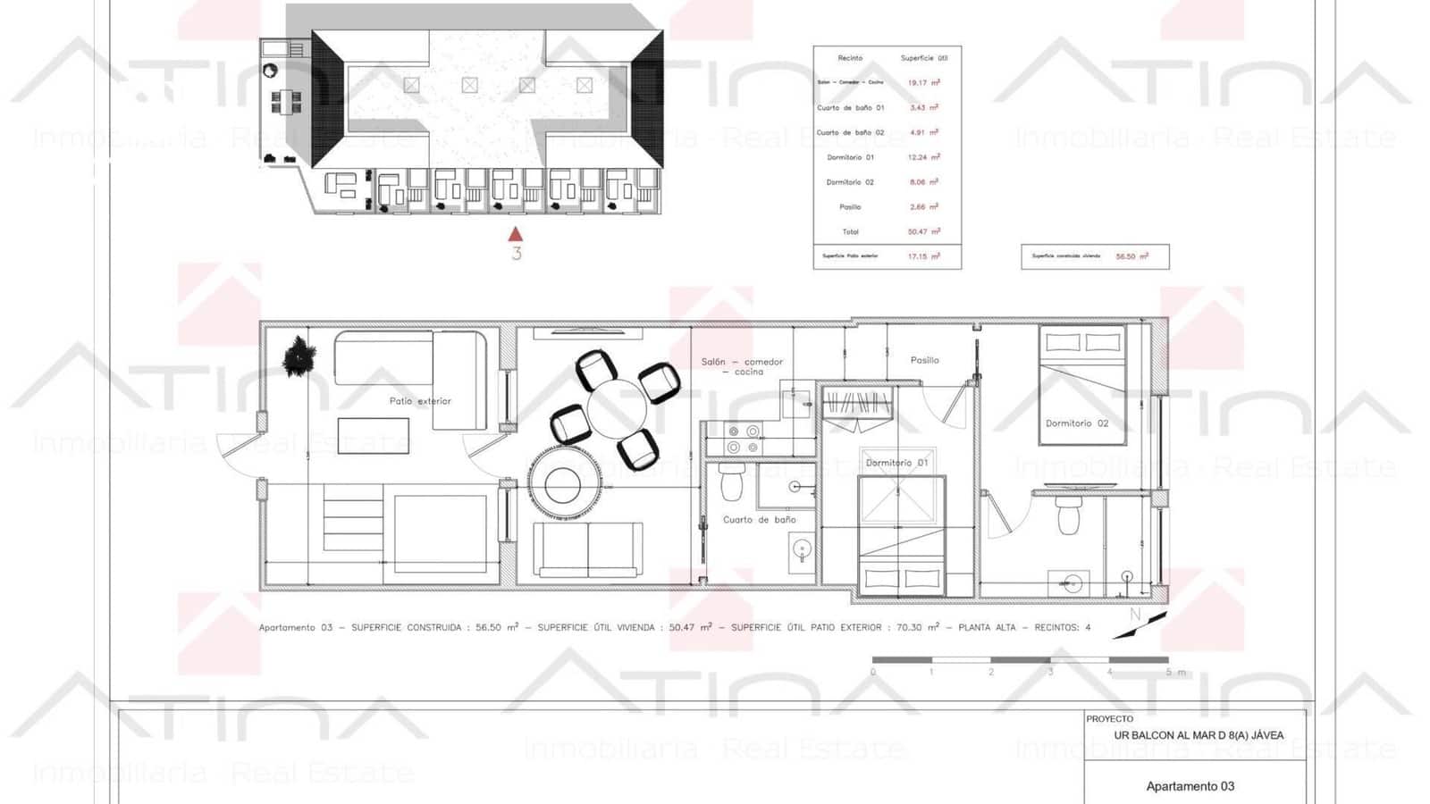 2 soveværelse Lejlighed til salg i Javea / Xabia med swimmingpool - € 260.000 (Ref: 8672131)