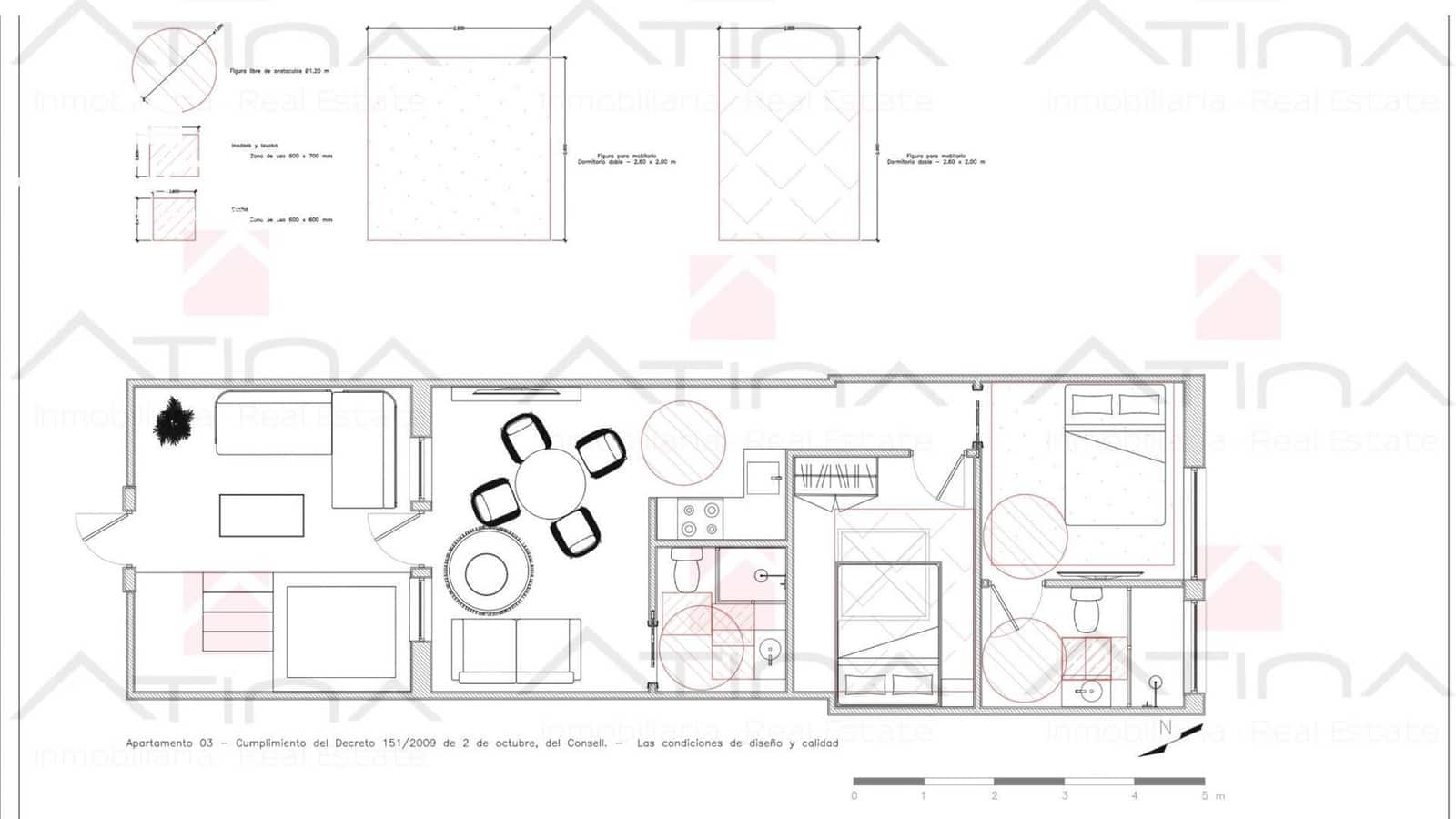 2 soveværelse Lejlighed til salg i Javea / Xabia med swimmingpool - € 260.000 (Ref: 8672131)