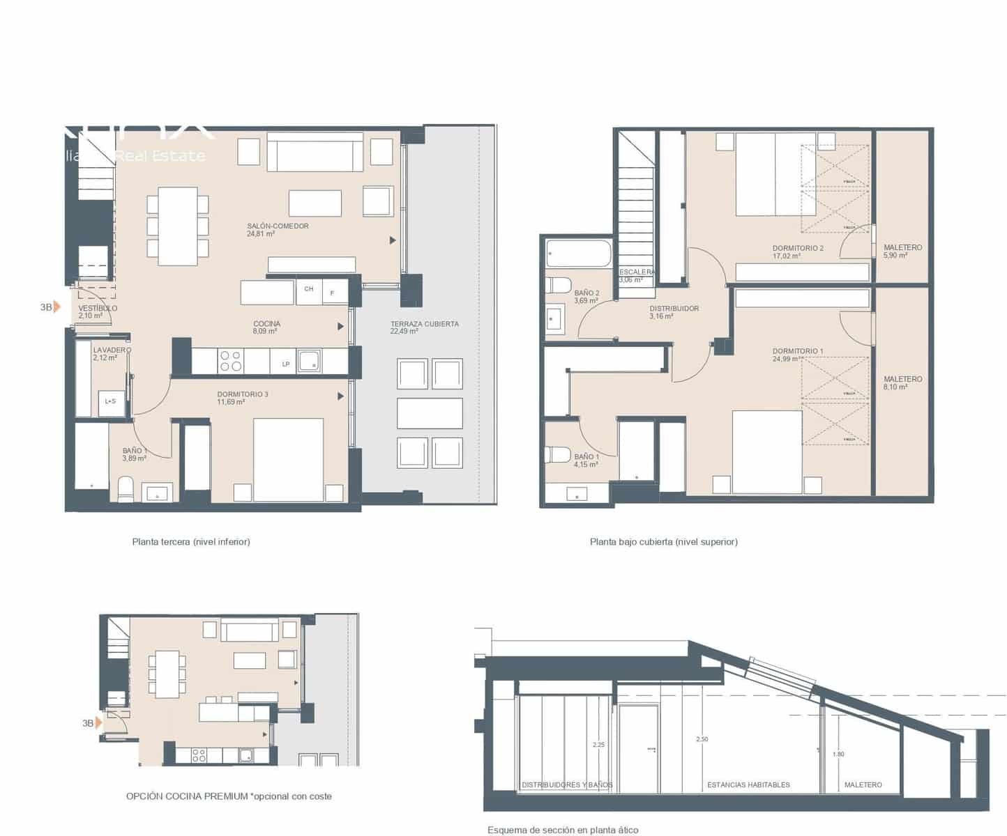 3 soveværelse Penthouse til salg i Javea / Xabia med swimmingpool garage - € 545.000 (Ref: 8748122)