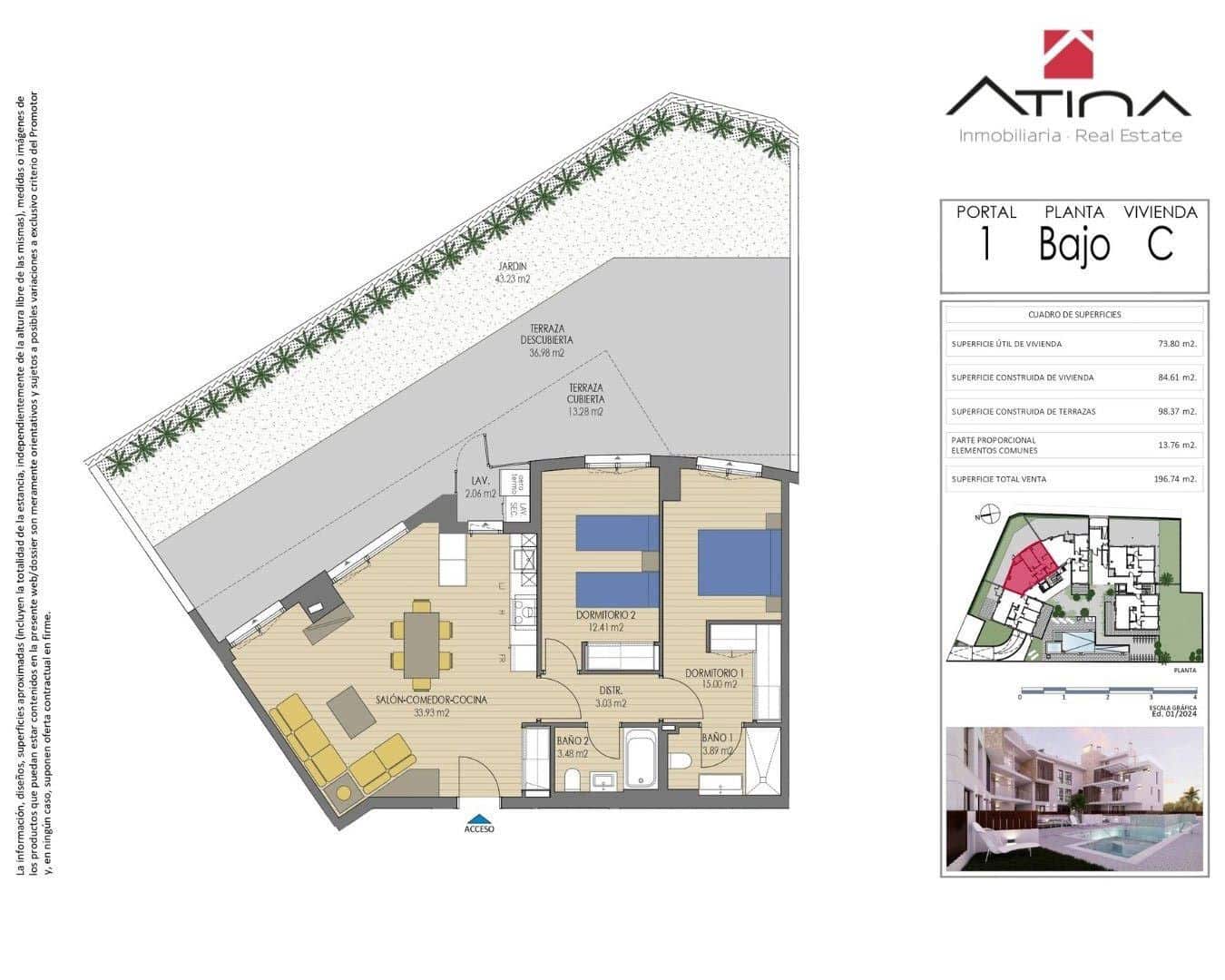 2 bedroom Apartment for sale in Javea / Xabia with pool garage - € 551,000 (Ref: 8836824)