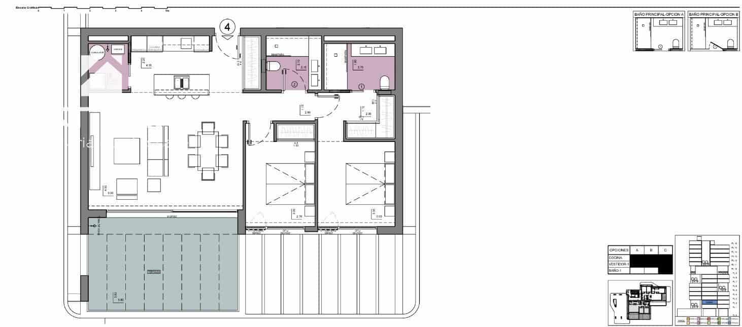 2 soveværelse Lejlighed til salg i Calpe / Calp med swimmingpool garage - € 605.000 (Ref: 8951416)