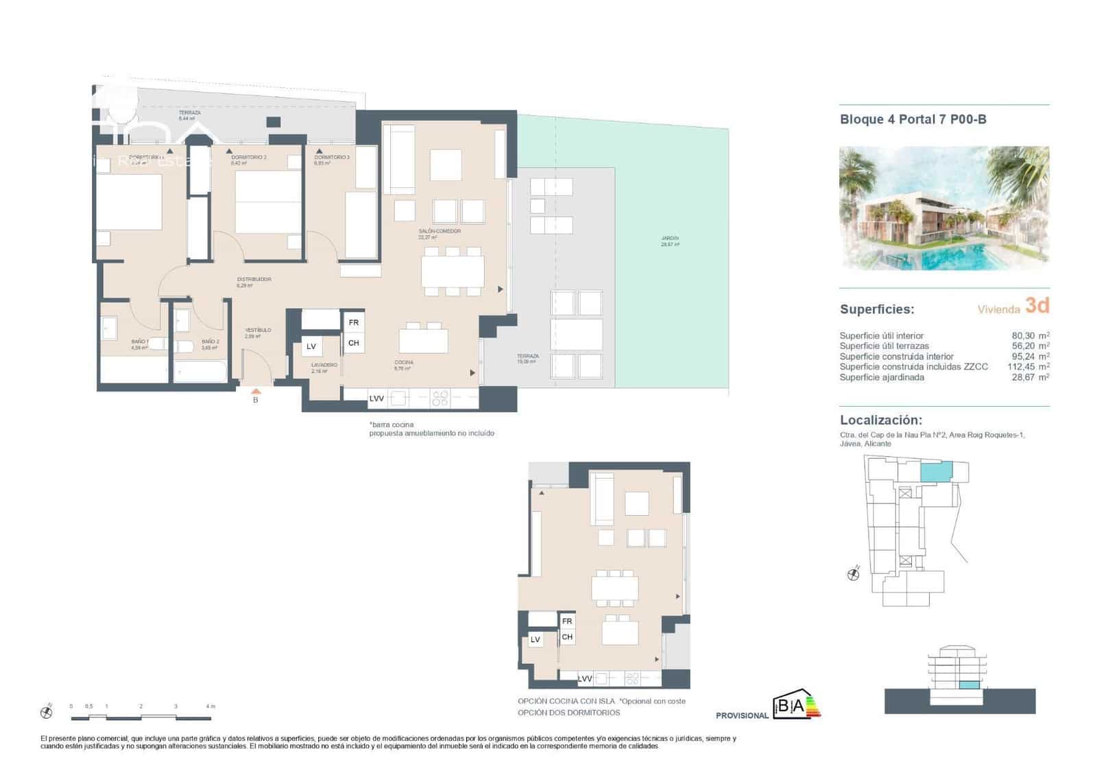 3 camera da letto Appartamento in vendita in Javea / Xabia con piscina garage - 464.000 € (Rif: 8954223)
