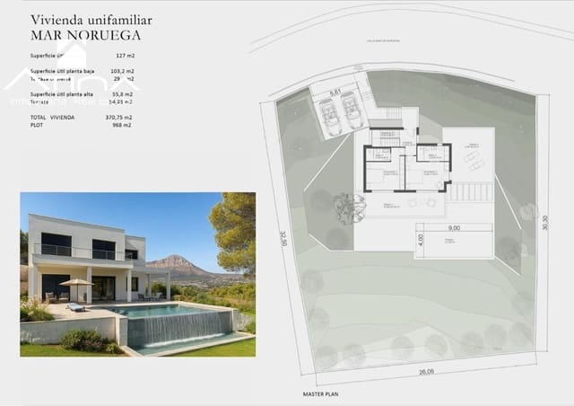 5 makuuhuone Huvila myytävänä paikassa Javea / Xàbia mukana uima-altaan 
autotalli - 1 078 000 € (Ref: 9116288)