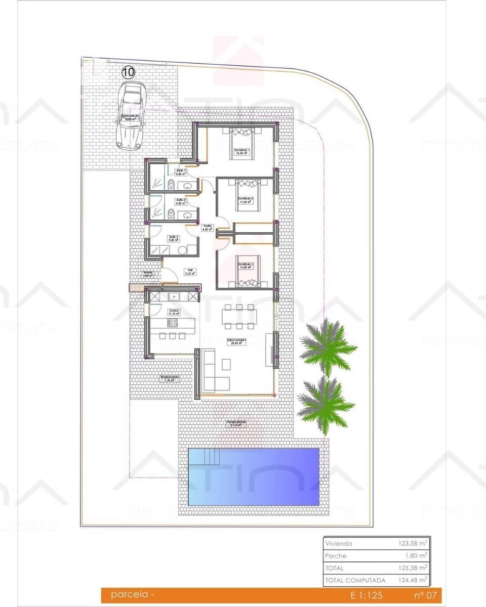 3 chambre Villa/Maison à vendre à Els Poblets avec piscine garage - 610 000 € (Ref: 9197902)