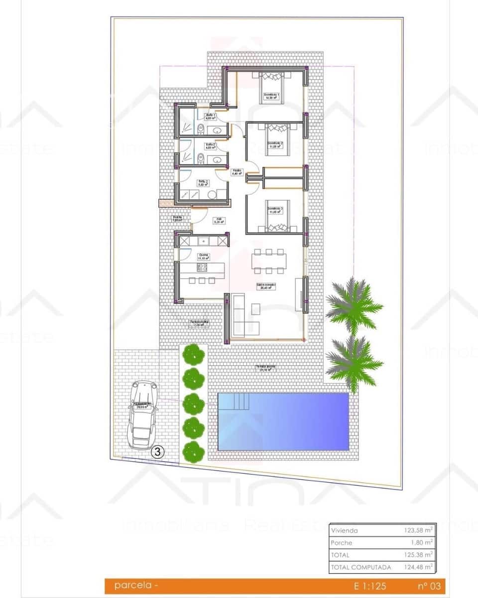 3 chambre Villa/Maison à vendre à Els Poblets avec piscine garage - 595 000 € (Ref: 9197904)