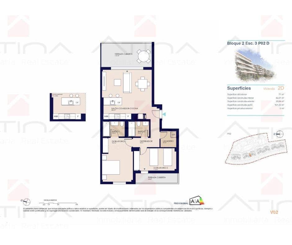 2 bedroom Apartment for sale in El Vergel / Verger with pool garage - € 344,000 (Ref: 9217667)