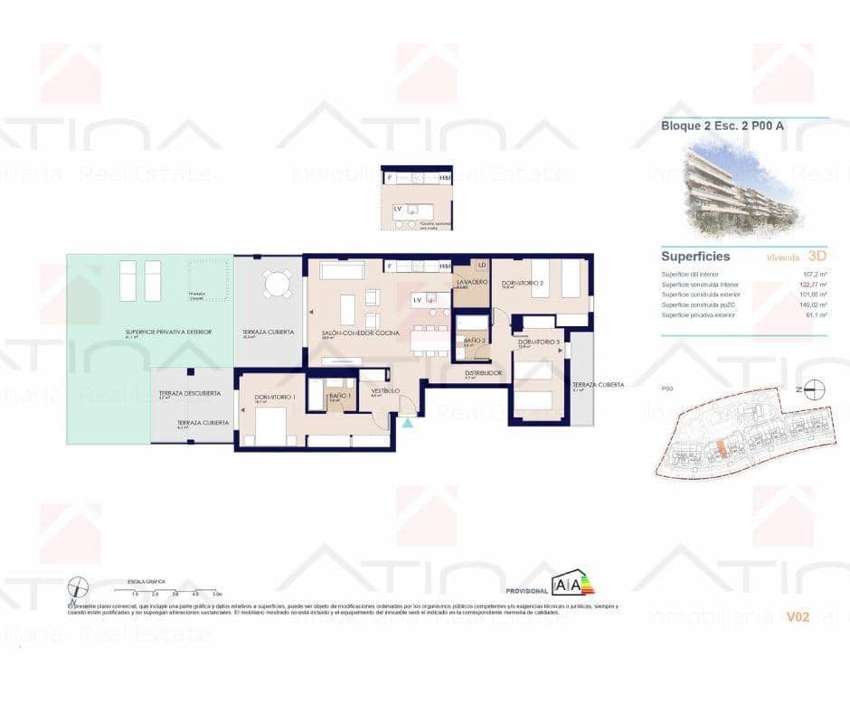 3 chambre Appartement à vendre à El Vergel / Verger avec piscine garage - 491 000 € (Ref: 9220167)