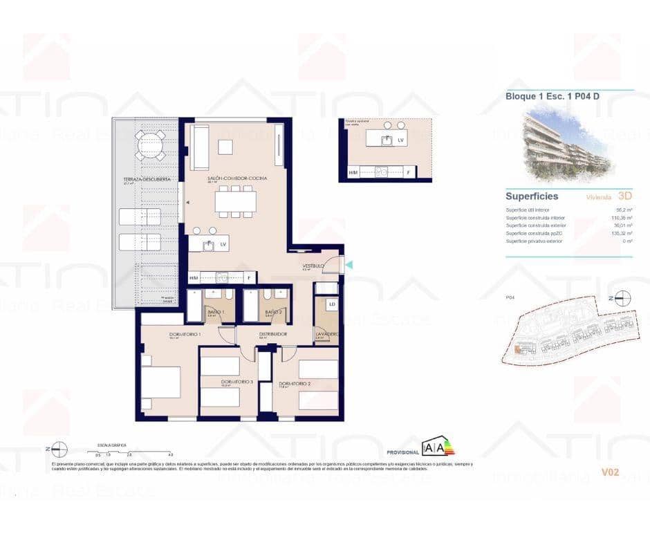 Apartamento de 3 habitaciones en El Vergel / Verger en venta con piscina garaje - 476.000 € (Ref: 9220168)