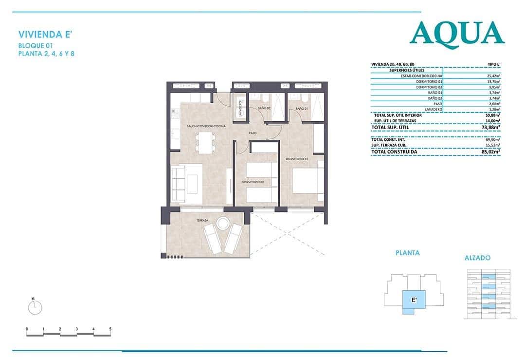 2 camera da letto Appartamento in vendita in Calpe / Calp con piscina - 387.500 € (Rif: 9497566)
