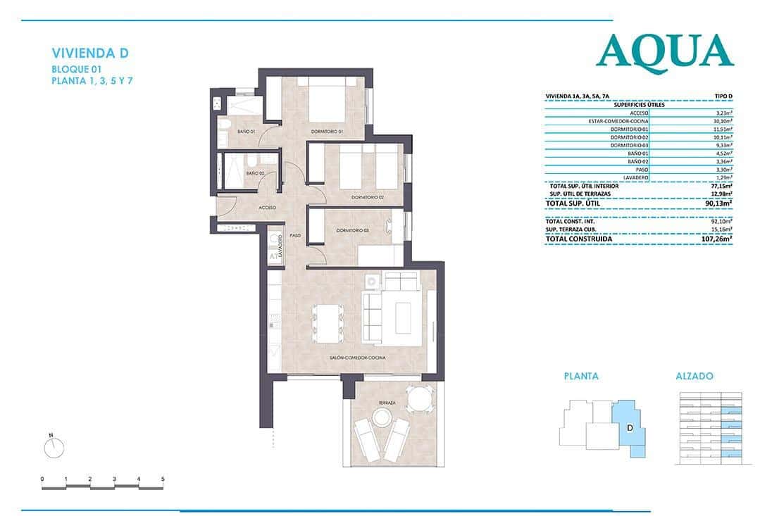 3 quarto Apartamento para venda em Calpe / Calp com piscina - 379 800 € (Ref: 9497567)