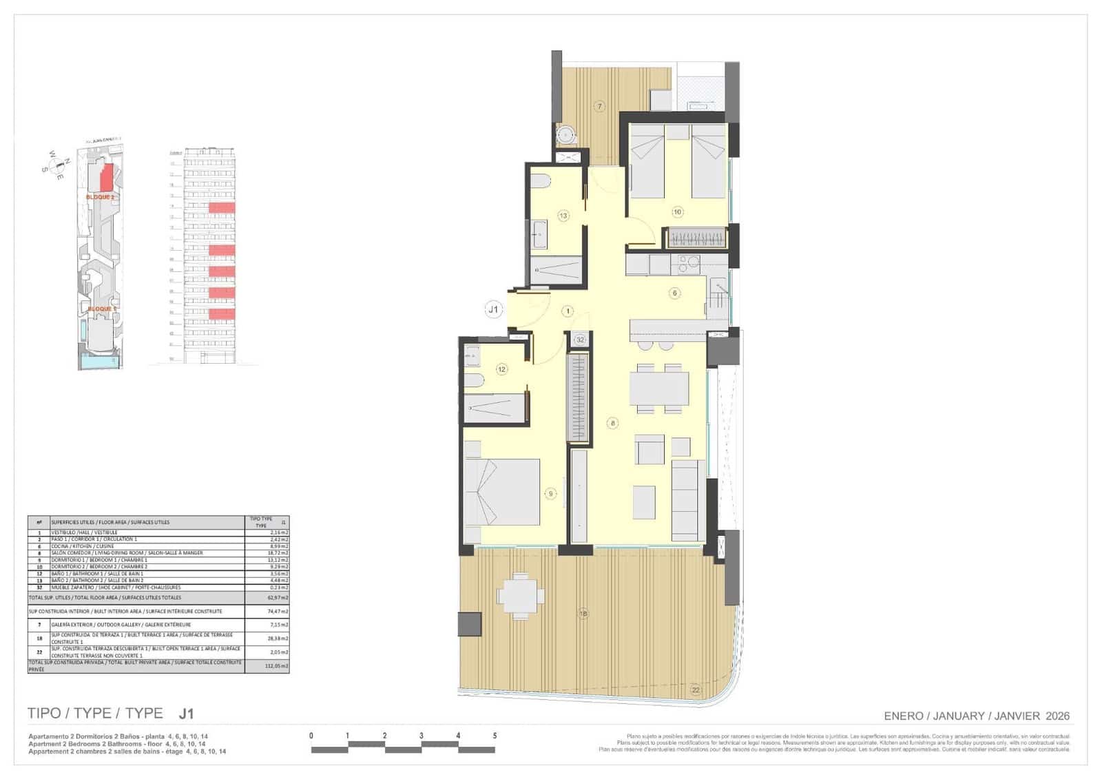 2 makuuhuone Huoneisto myytävänä paikassa Calpe / Calp mukana uima-altaan - 672 000 € (Ref: 9849630)