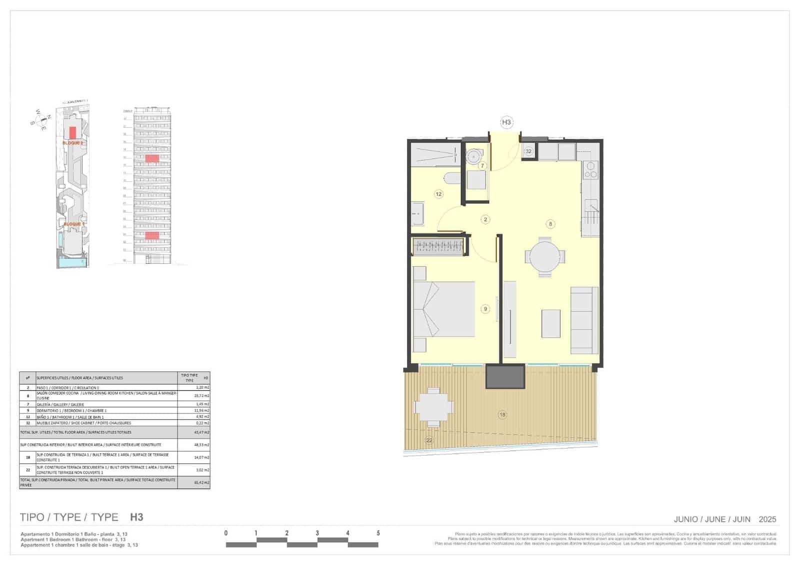 1 soverom Leilighet til salgs i Calpe / Calp med svømmebasseng - € 520 000 (Ref: 9851953)
