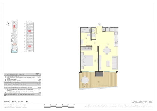 1 quarto Apartamento para venda em Levante - Playa Fossa, Calpe / Calp com piscina - 520 000 € (Ref: 9851953)