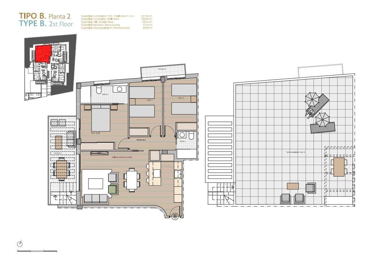 3 sovrum Takvåning till salu i Javea / Xabia med pool - 790 000 € (Ref: 9916051)