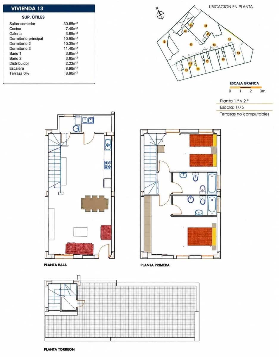 2 sovrum Lägenhet till salu i Beniarjo med garage - 135 000 € (Ref: 9990870)