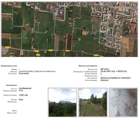 Byggegrund til salg i Las Marinas / Les Marines, Dénia - € 365.000 (Ref: 3516877)