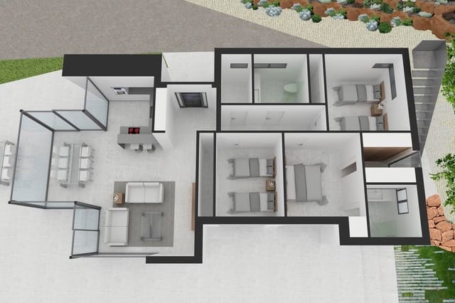 Chalet de 3 habitaciones en Dénia en venta con piscina - 985.000 € (Ref: 6454342)