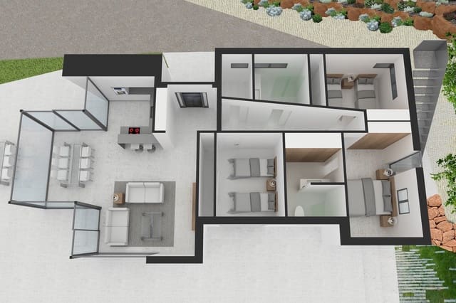 Chalet de 3 habitaciones en Dénia en venta con piscina - 985.000 € (Ref: 6454342)