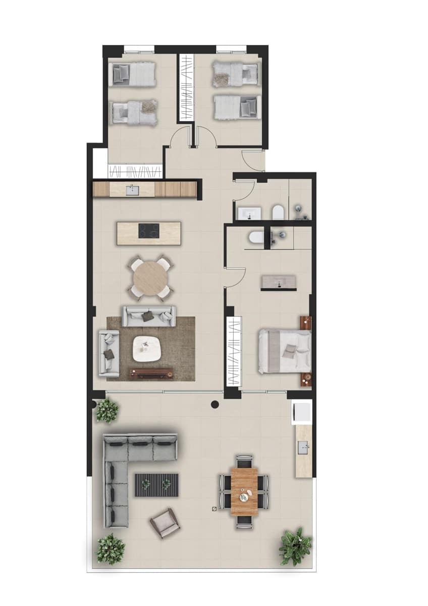 3 Zimmer Apartment zu verkaufen in La Sella mit Pool - 495.000 € (Ref: 9735698)