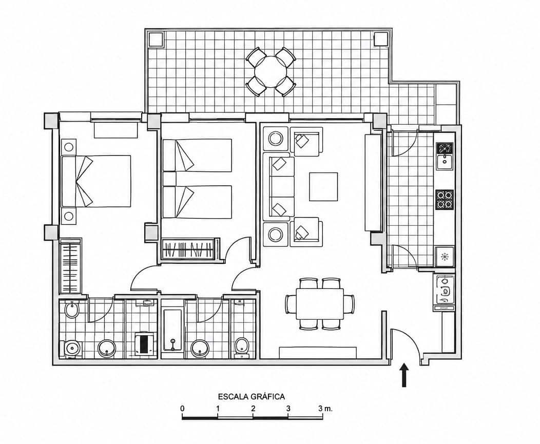 2 soverom Leilighet til salgs i Arenal med svømmebasseng garasje - € 360 000 (Ref: 10111902)