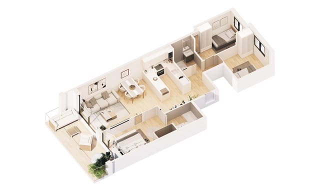 3 soveværelse Lejlighed til salg i Canet de Mar - € 372.000 (Ref: 9373995)