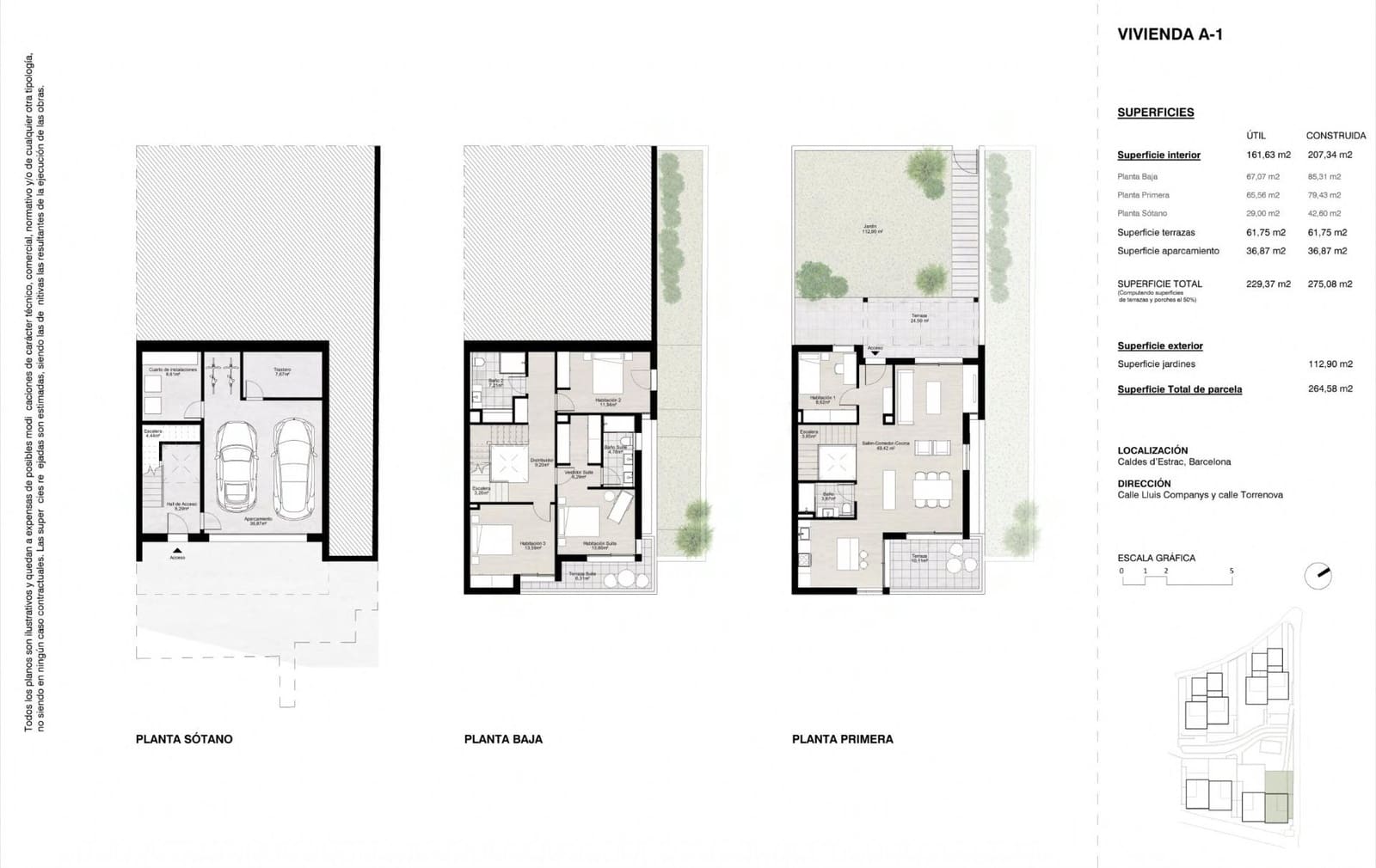 4 sovrum Semi-fristående Villa till salu i Caldes d'Estrac med garage - 1 028 970 € (Ref: 9400932)
